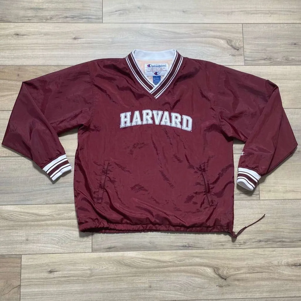 Champion Vintage‎ Mens Nylon Pullover Lined Windbreaker Size Medium